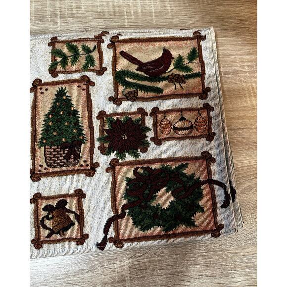 Christmas Holiday Table Mats Lot of 5‎ Red - Picture 4 of 8